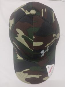 Camouflage design unisex sports cap with adjustable fit